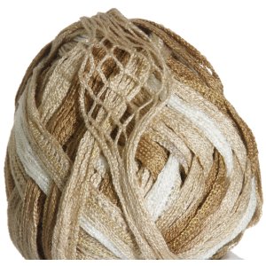 Knitting Fever Tricor Lux Yarn - 30 - White, Tan