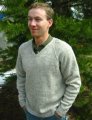 Knitting Pure and Simple Men's Sweater Patterns - 247 - V Neckdown Pullover for Men Patterns photo