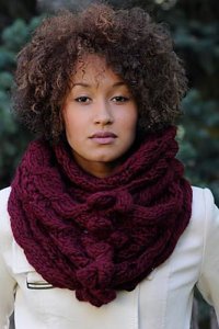 Blue Sky Fibers Bulky Bobble and Eyelet Cowl Kit - Scarf and Shawls
