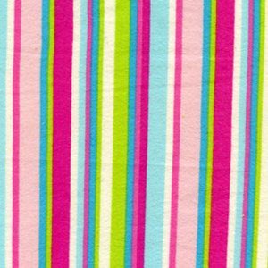 Erin McMorris Irving Street Flannel Fabric - City Stripe - Pink