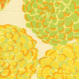 Valori Wells Della Flannel Fabric - Pom Pom - Citrus