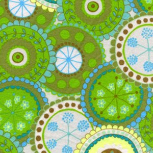Valori Wells Bliss Flannel Fabric - Medallion - Green