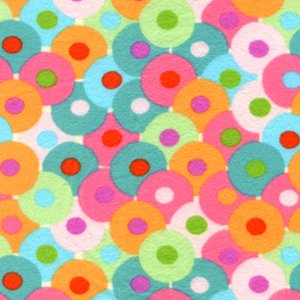 Valori Wells Bliss Flannel Fabric - Circles - Multi