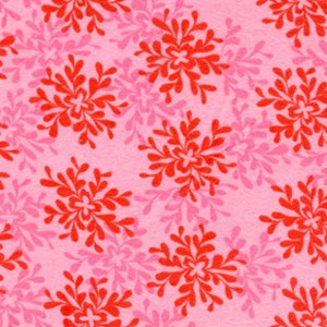 Valori Wells Bliss Flannel Fabric - Leaves - Ruby