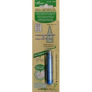 Clover Chaco Liner Pen Chalk Refill - Blue