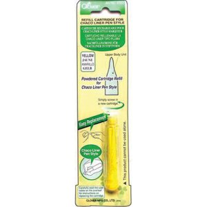 Clover Chaco Liner Pen Chalk Refill - Yellow