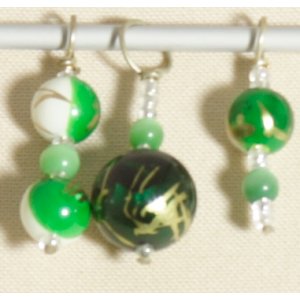 Knitter's Pride Zooni Stitch Markers - Golden Green