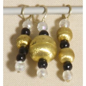 Knitter's Pride Zooni Stitch Markers - Golden Thread