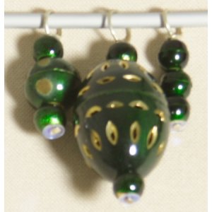 Knitter's Pride Zooni Stitch Markers - Pine Green