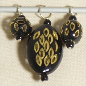 Knitter's Pride Zooni Stitch Markers - Black Gold