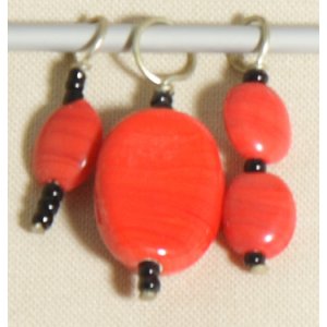 Knitter's Pride Zooni Stitch Markers - Real Red