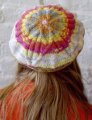 Classic Elite Liberty Wool and Print Cable Flower Hat