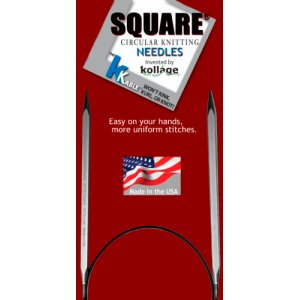 Kollage Square Circular Needles (k-cable) Needles - US 4 (3.5 mm) - 40" Needles