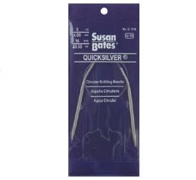 Susan Bates Quicksilver Circular Needles - US 8 - 16" Needles