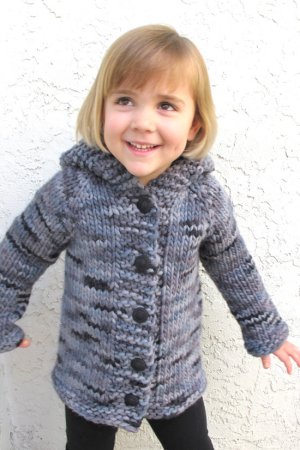 Knitting Pure and Simple Baby & Children Patterns - 0126 - Children's Bulky Top Down Coat Pattern
