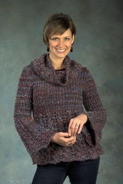 Plymouth Yarn Sweater & Pullover Patterns - 2409 Woman's A-Line Pullover Pattern