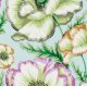 Philip Jacobs Banded Poppy - Mint Fabric photo