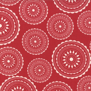 Sweetwater Mama Said Sew Fabric - Hoops - Apple Red (5493 31)