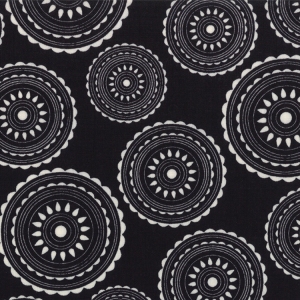 Sweetwater Mama Said Sew Fabric - Hoops - Black (5493 33)