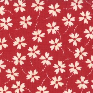Sweetwater Mama Said Sew Fabric - Lazy Daisy - Apple Red (5494 21)
