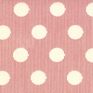 Sweetwater Mama Said Sew Fabric - Snaps - Cream/Apple Red (5497 11)