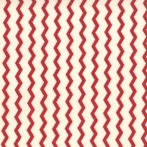 Sweetwater Mama Said Sew Fabric - Pinking Shears - Cream/Apple Red (5498 31)
