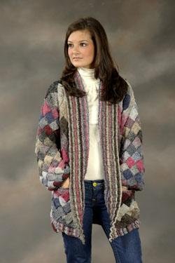 Plymouth Yarn Jacket & Cardigan Patterns - 1800 Kudo Women's Cardigan Pattern