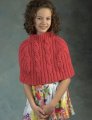 Plymouth Yarn Baby & Children Patterns - 2403 Encore Worsted Child's Cabeled Capelet Patterns photo