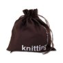 della Q Edict Cotton Pouch - 118-2 - Knitting is Sitting For Creative People - Brown Accessories photo