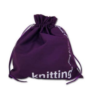 della Q Edict Cotton Pouch - 118-2 - Knitting is Sitting For Creative People - Purple