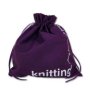 della Q Edict Cotton Pouch - 118-2 - Knitting is Sitting For Creative People - Purple Accessories photo