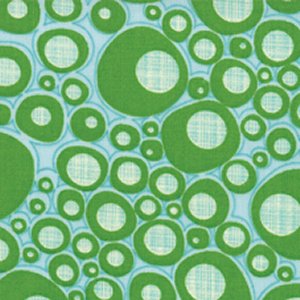 Jenn Ski Mod Century Fabric - Pod Dots - Aqua Leaf (30516 15)