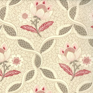 French General Chateau Rouge Fabric - Chatalaine - Pearl (13621 13)