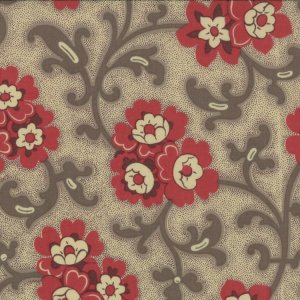 French General Chateau Rouge Fabric - Toussaint - Stone (13623 12)