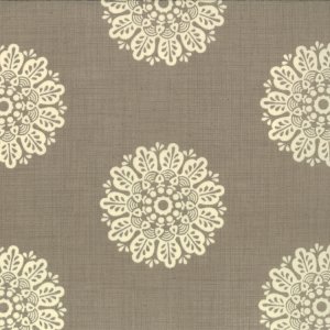 French General Chateau Rouge Fabric - Soleil - Stone (13624 14)