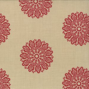 French General Chateau Rouge Fabric - Soleil - Pearl (13624 21)