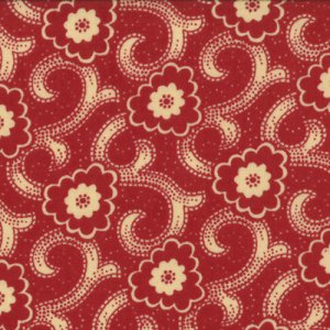 French General Chateau Rouge Fabric - Sylvie - Roche (13627 12)