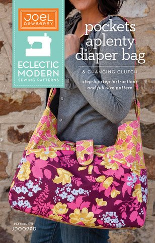 Joel Dewberry Eclectic Modern Sewing Patterns - Pockets Aplenty Diaper Bag & Changing Clutch Pattern