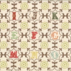Julie Comstock Odds And Ends Fabric - From A to Z - Vintage (37045 11)