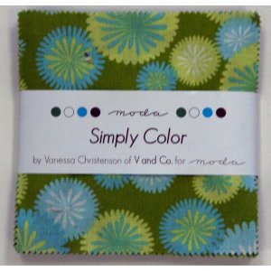 V and Co. Simply Color Precuts Fabric - Charm Pack