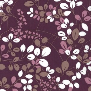 V and Co. Simply Color Fabric - Sprigs - Eggplant (10801 25)