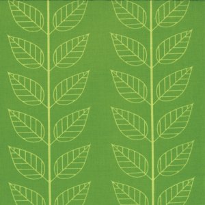 V and Co. Simply Color Fabric - Leafy Stripe - Lime Green (10805 18)
