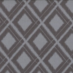 V and Co. Simply Color Fabric - Ikat Diamonds - Graphite Grey (10806 13)
