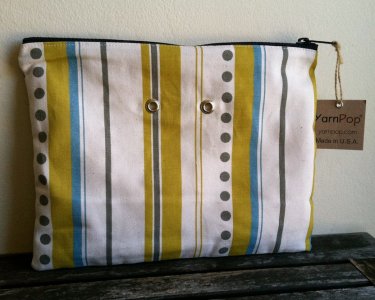Top Shelf Totes Yarn Pop - Double - Green Dots and Stripes