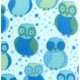 Valori Wells Della Micro Fleece - Little Owls - Ocean Fabric photo