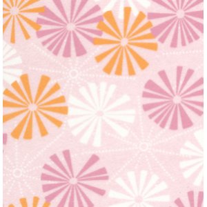 Annette Tatum Soliel Flannel Fabric - Pinwheel - Pink