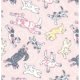 Annette Tatum Soliel Flannel - Flying Pups - Pink Fabric photo
