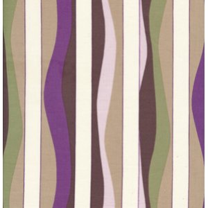 Annette Tatum Mod Fabric - Mod Stripe - Grape
