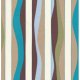 Annette Tatum Mod - Mod Stripe - Teal Fabric photo