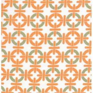 Annette Tatum Mod Fabric - Chain Link - Papaya